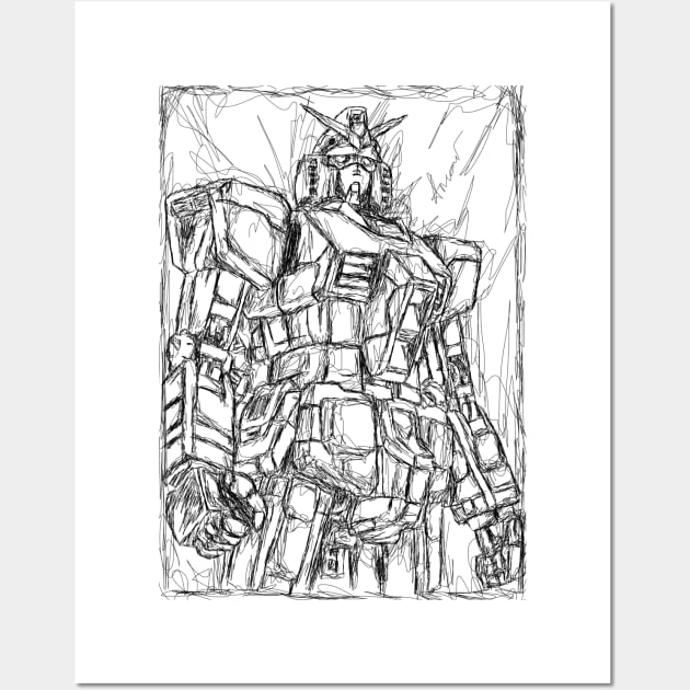 Gundam rx-78 Wall Art by Amartwork